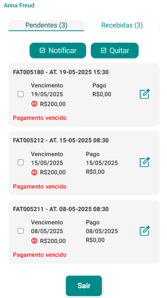 Painel Inadimplências