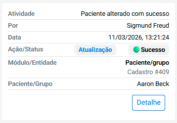 Registro de Auditoria
