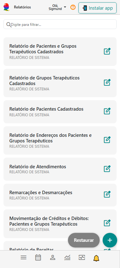 Relatórios