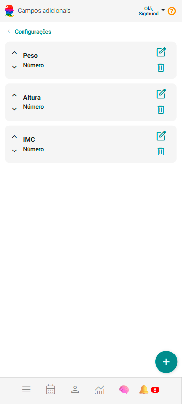 Painel Configurações