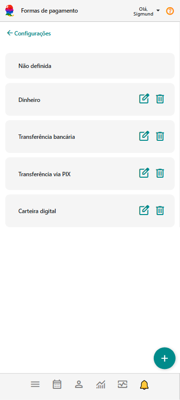 Painel Configurações