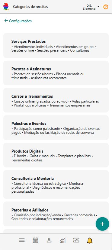 Painel Configurações