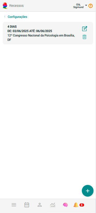 Painel Configurações