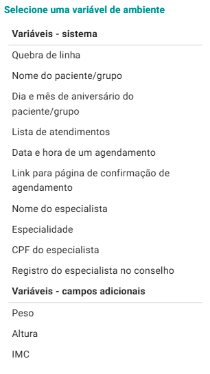 Painel Configurações