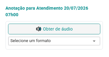 Formulário de Anotações
Clínicas