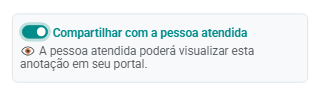Salvar anotação clínica