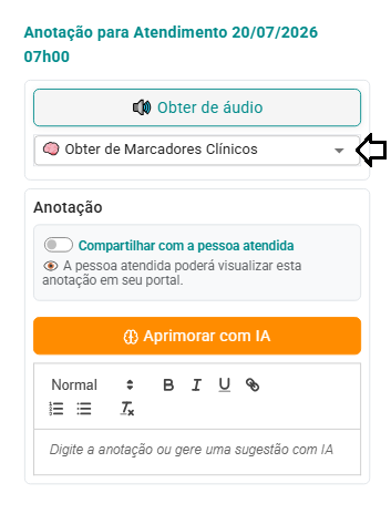 Obter de Marcadores Clínicos