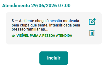 Anotação registrada