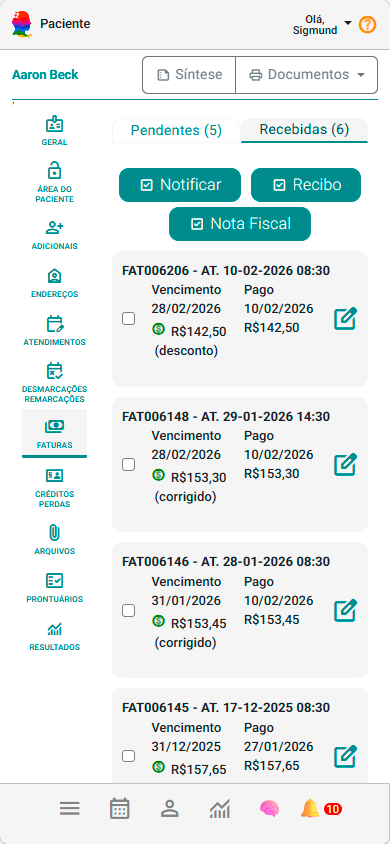 Painel Pacientes e Grupos