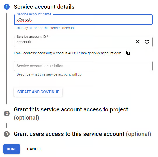 Painel Configurações