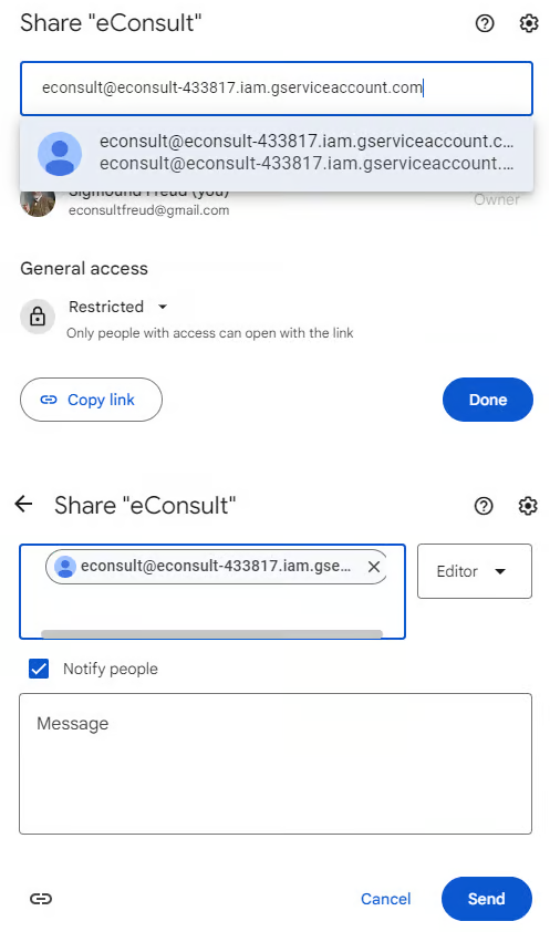 Painel Configurações