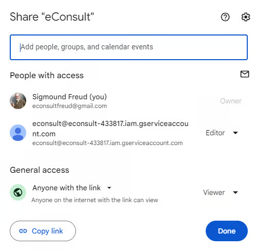 Painel Configurações