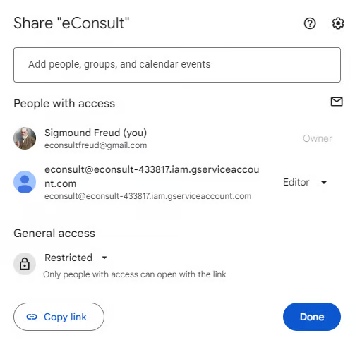 Painel Configurações