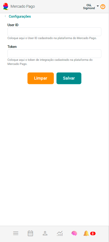 Painel Configurações