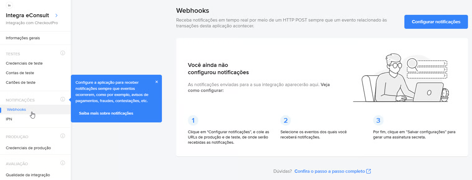 Painel Configurações