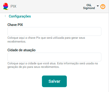 Painel Configurações