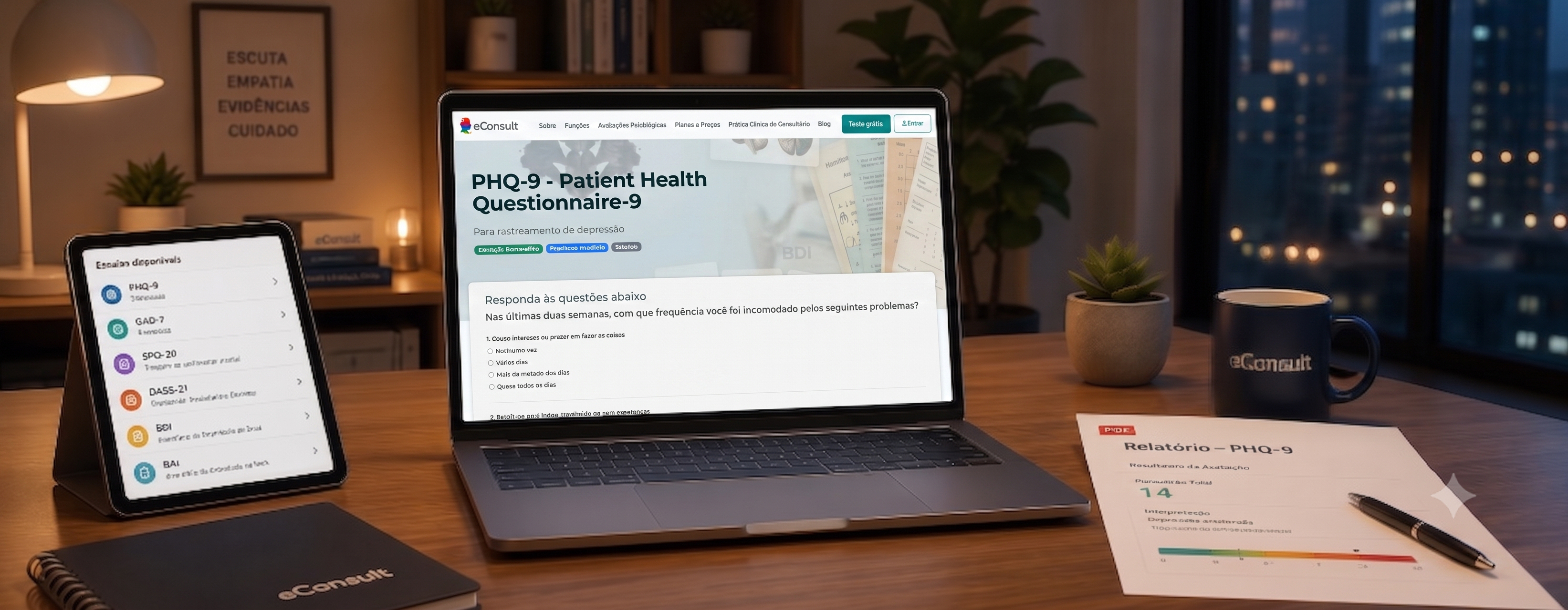 Calculadora de Testes Psicológicos do eConsult