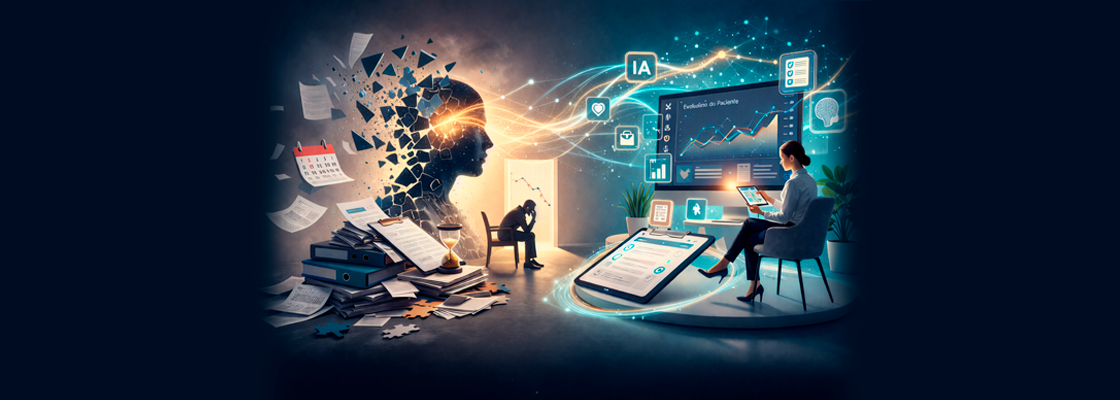 A fragmentação da prática psicológica digital — e por que os sistemas atuais não sustentam o cuidado longitudinal